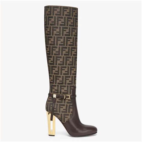 fendi boots heels|delfina leather high heel boots.